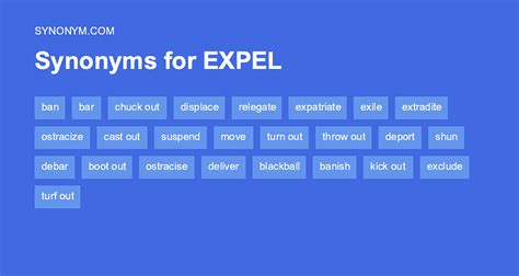 another word for expel.